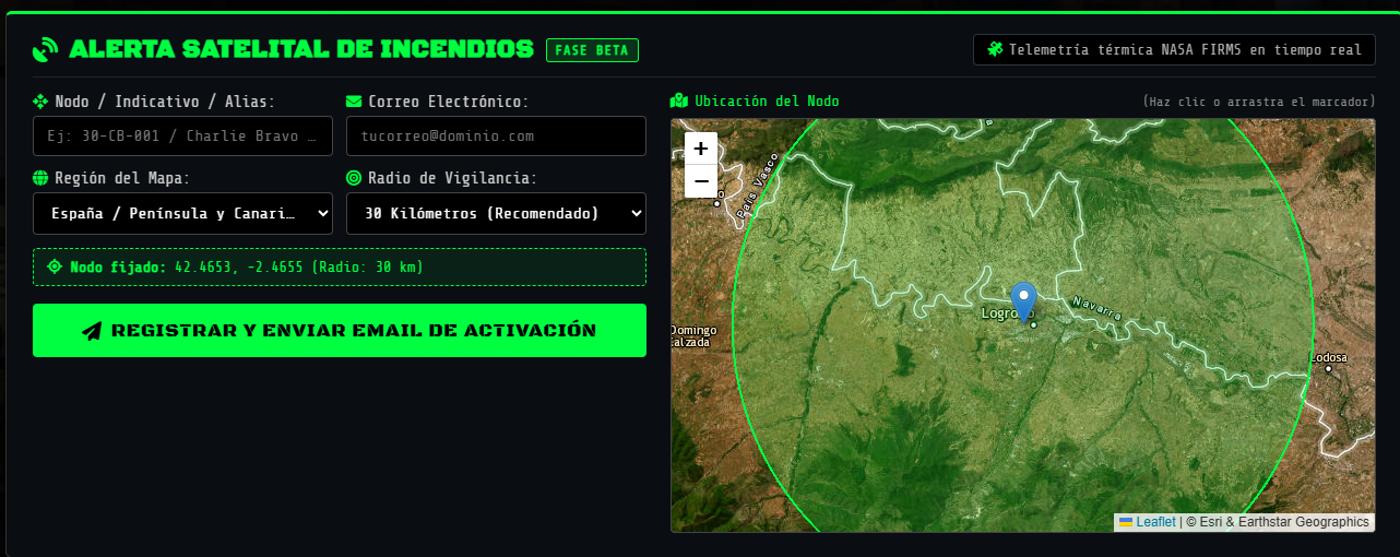 Formulario Registro Incendios