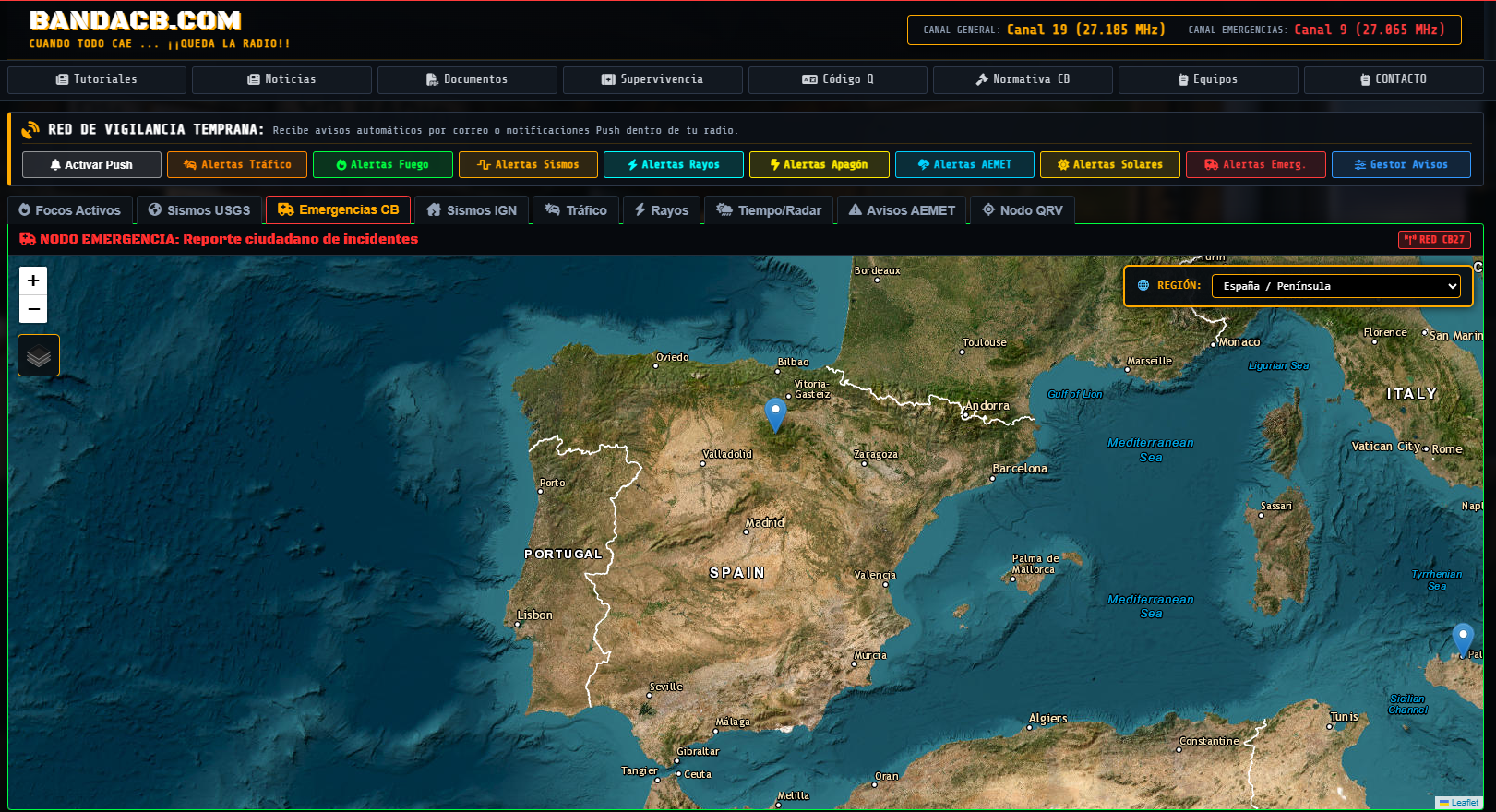 Monitor de Emergencias CB